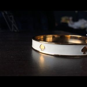 <Kate Spade> White & Gold Bracelet